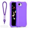 Dėklas Telforceone Safepop case with strap for iPhone 16e / 17e violetinė