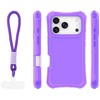 Dėklas Telforceone Safepop case with strap for iPhone 17 Pro Max 6,9" violetinė