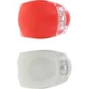 Telforceone Setty bike lamps silicone set front baltas + rear red LR-01