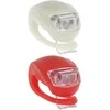 Telforceone Setty bike lamps silicone set front baltas + rear red LR-01