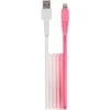 Setty laidas USB – Lightning 1,5 m 2,4A KGA-L-1.52420 baltai rožinis gradientas