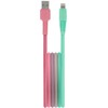 Telforceone Setty USB - Lightning kabelis 1,5 m 2,4A KGA-L-1.52420 turkio-rožinės spalvos gradientas