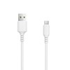 TelForceone Setty kabelis USB - microUSB 1,0 m 2A baltas NAUJIENA