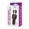 TelForceone "Setty" automobilinis įkroviklis 1x USB 1A juodas + microUSB laidas 1,0 m NAUJIENA