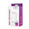 TelForceone Setty įkroviklis 1x USB 2,4A, baltos spalvos