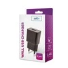 Setty įkroviklis 1x USB 2,4A juodas
