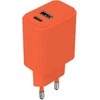 Setty įkroviklis USB + USB-C 20W LSIM-AC-2010 oranžinis