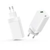 Telforceone Setty GAN sieninis įkroviklis PD+QC USB + USB-C 65W LSI-02 baltas JO