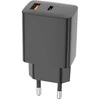 Įkroviklis Alogy Setty kroviklis jungiama į tinklą USB-A + USB-C PD/QC 30W juoda + kabelis USB-C 1m RLSK-AC-01 juoda