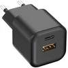 Setty sieninis įkroviklis USB-A + USB-C 35W LSGaN-AC-351 juodas