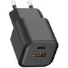 Setty sieninis įkroviklis USB-A + USB-C 35W LSGaN-AC-351 juodas