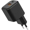 Telforceone Setty sieninis įkroviklis USB-A + USB-C 20W LSGaN-AC-201 juodas
