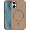 Dėklas Telforceone Silicone Thin Mag case for iPhone 17 6,3" ruda