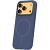Dėklas Telforceone Silicone Thin Mag case for iPhone 17 Pro Max 6,9" dark mėlynas