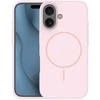 Dėklas Telforceone Silicone Thin Mag case for iPhone 16e / 17e light pink