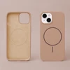 Dėklas Telforceone Silicone Thin Mag case for iPhone 15 Pro 6,1" ruda