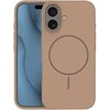 Dėklas Telforceone Silicone Thin Mag case for iPhone 16 Pro Max 6,9" ruda