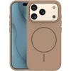 Dėklas Telforceone Silicone Thin Mag case for iPhone 17 Pro 6,3" ruda