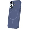 Dėklas Telforceone Silicone Thin Mag case for iPhone 17 6,3" dark mėlynas