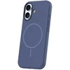 Telforceone Silikoninis plonas „Mag“ dėklas, skirtas iPhone 17 / 18 6,3 colio, tamsiai mėlynas