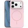 Dėklas Telforceone Silicone Thin Mag case for iPhone 17 Pro Max 6,9" light pink