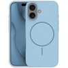 Telforceone Plonas silikoninis „Magsafe“ dėklas, skirtas „iPhone 16“, šviesiai mėlynas
