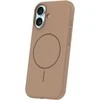 Dėklas Telforceone Silicone Thin Mag case for iPhone 17 6,3" ruda
