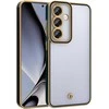 Dėklas Telforceone Silky Gold case for Oppo Reno 13F 5G (Global) / 13FS 5G juodas