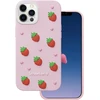 Dėklas Telforceone Strawberry case for iPhone 12 / 12 Pro 6,1" pink