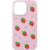 Dėklas Telforceone Strawberry case for iPhone 12 / 12 Pro 6,1" pink