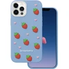 Dėklas Telforceone Strawberry case for iPhone 12 / 12 Pro 6,1" mėlynas