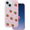 Dėklas Telforceone Strawberry case for iPhone 13 / 14 / 15 6,1" pink