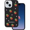 Dėklas Telforceone Strawberry case for iPhone 13 / 14 / 15 6,1" juodas