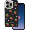 Dėklas Telforceone Strawberry case for iPhone 14 Pro / 15 Pro 6,1" juodas