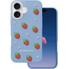 Dėklas Telforceone Strawberry case for iPhone 16 / 17 6,1" mėlynas