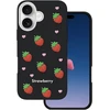 Dėklas Telforceone Strawberry case for iPhone 16 / 17 6,1" juodas