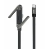 XO laidas NB-Q311 PD USB-C – USB-C 1,5m 240W juodas plokščias su stovu
