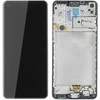Touch LCD + jutiklinis skydelis Samsung A21S A217 GH82-22988A GH82-23089A GH82-24641A juodas rėmelis originalus