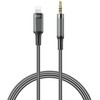 XO kabelis audio NB-R279A Lightning - jack 3,5mm 1,0m baltos spalvos