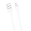 XO kabelis NB200 USB - USB-C 2,0m 2.1A baltos spalvos