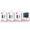 XO automobilinis įkroviklis CC48 2x USB 2,4A juodas + USB-C laidas