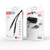 XO audio kabelis NB-R175A jack 3,5mm - jack 3,5mm 1,0 m juodos spalvos