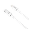 XO kabelis NB-Q189B PD USB-C - Lightning 2,0m 20W baltos spalvos