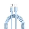 XO kabelis NB208B PD USB-C - USB-C 1,0m 60W baltos spalvos
