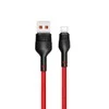 XO kabelis NB55 USB - USB-C 1,0 m 5A juodos spalvos