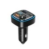Automobilinis įkroviklis / FM siųstuvas XO BCC08 USB x2, USB-C, MP3, Bluetooth 5.0 (juodas)