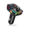 XO transmitter FM BCC09 Bluetooth MP3 car charger 25W juodos spalvos