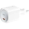 XO laidinis įkroviklis CE20 PD 30W 1x USB-C baltos spalvos + kabelis USB-C - USB-C