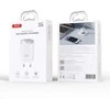 XO laidinis įkroviklis CE21 PD 30W 1x USB-C 1x USB baltos spalvos + kabelis USB-C - USB-C