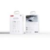 XO laidinis įkroviklis CE21 PD 30W 1x USB-C 1x USB baltos spalvos + kabelis USB-C - USB-C